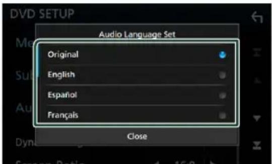 KENWOOD eXcelon DNX994S - Configuration de la langue - 1
