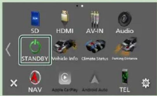 KENWOOD DNX419DABS - Mettez l'appareil en veille - 1