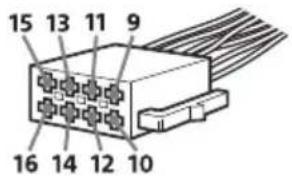 SONY XAV1550D - Diagrama de conexión de la alimentación - 1
