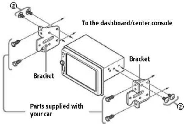 SONY XAV1550D - Mounting the unit in a Japanese car - 1