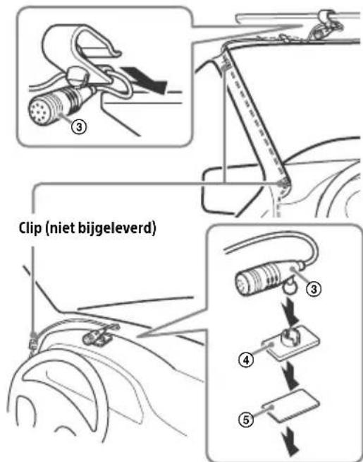 SONY XAV1550D - De microfoon installeren - 1