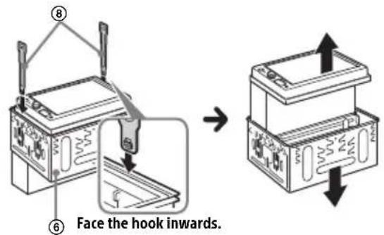SONY XAV1550D - Removing the mounting sleeve - 1