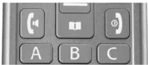GIGASET GL590 - Composer avec la touche de numérotation abrégée - 1