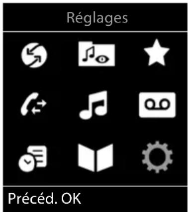 GIGASET CL660HX - Menu principal - 1