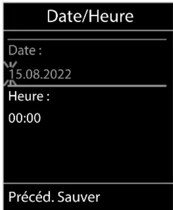 GIGASET CL660HX - Régler la date et l'heure - 3