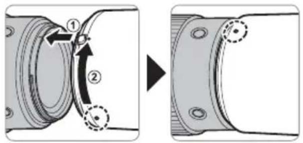 FUJIFILM GF250mmF4 R LM OIS WR - Montera motljusskyddet - 1