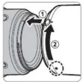 FUJIFILM GF250mmF4 R LM OIS WR - Anbringen der Sonnenblende - 1