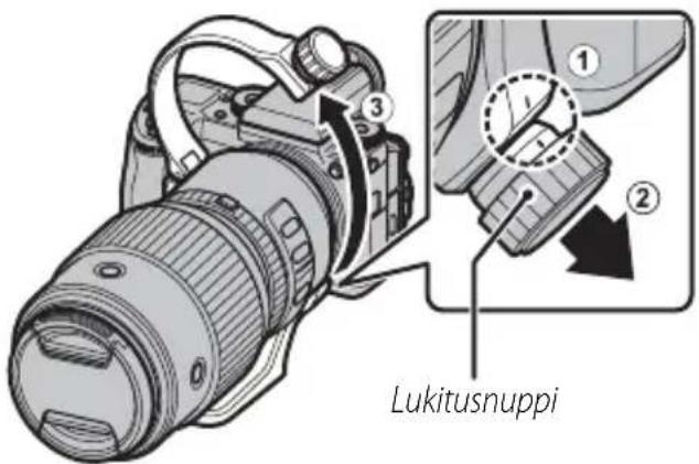 FUJIFILM GF250mmF4 R LM OIS WR - Jalustarenkaan irrottaminen - 1