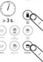 DELONGHI Icona Capitals CTOC4003 - Water hardness setting Réglage de la durée de l'eau - 4