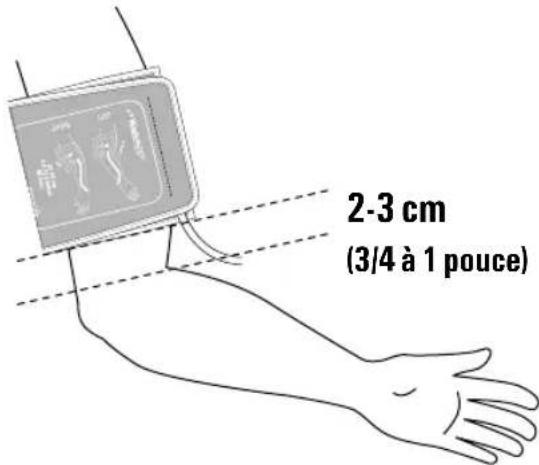MICROLIFE WatchBP Office Target - Mise en place correcte du brassard - 1