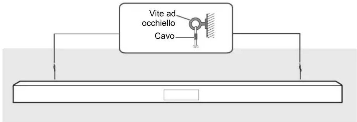 PANASONIC SCHTB400 - Fissare il cavo alla parete. - 1