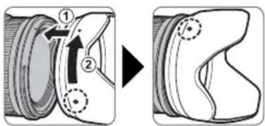 FUJIFILM XF816mmF2.8 R LM WR - Attaching the Hood - 1