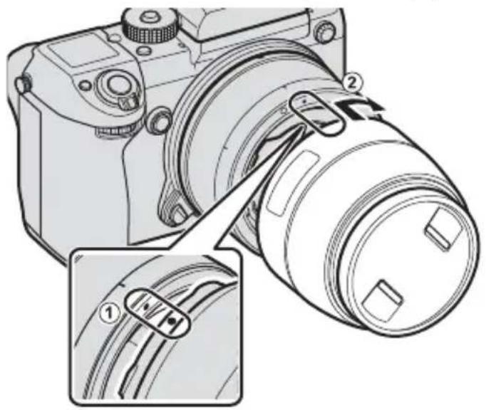 FUJIFILM H MOUNT ADAPTER G - Rimozione dell'adattatore - 2