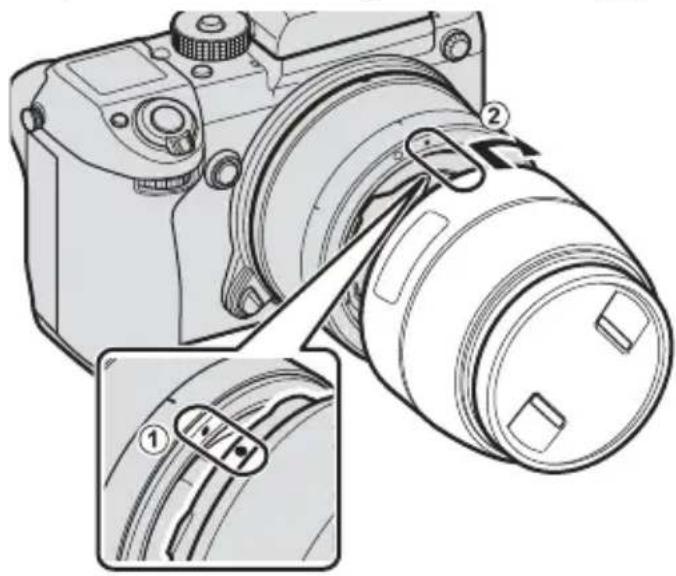 FUJIFILM H MOUNT ADAPTER G - Retrait de l'objectif - 1