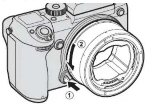 FUJIFILM H MOUNT ADAPTER G - Abnehmen des Adapters - 1