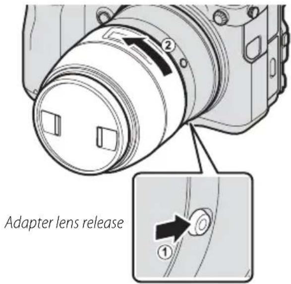 FUJIFILM H MOUNT ADAPTER G - Removing Lenses - 1