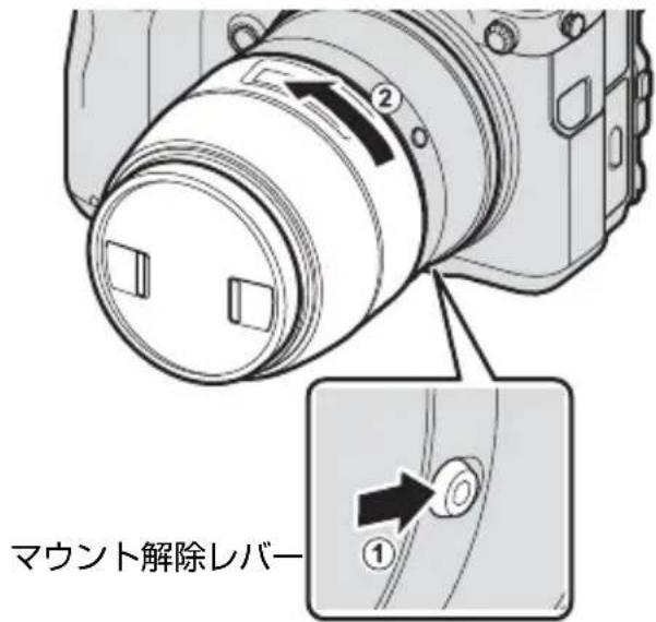 FUJIFILM H MOUNT ADAPTER G - レンズの取り外し方 - 1
