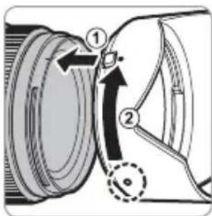 FUJIFILM GF3264mmF4 R LM WR - De zonnekap bevestigen - 1