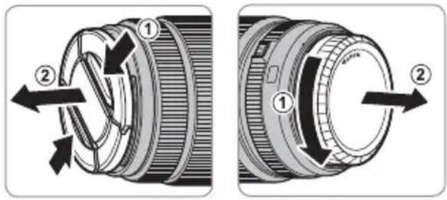 FUJIFILM GF3264mmF4 R LM WR - Removing the Caps - 1