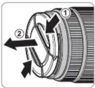 FUJIFILM GF3264mmF4 R LM WR - Rimozione dei tappi copri ottica - 1