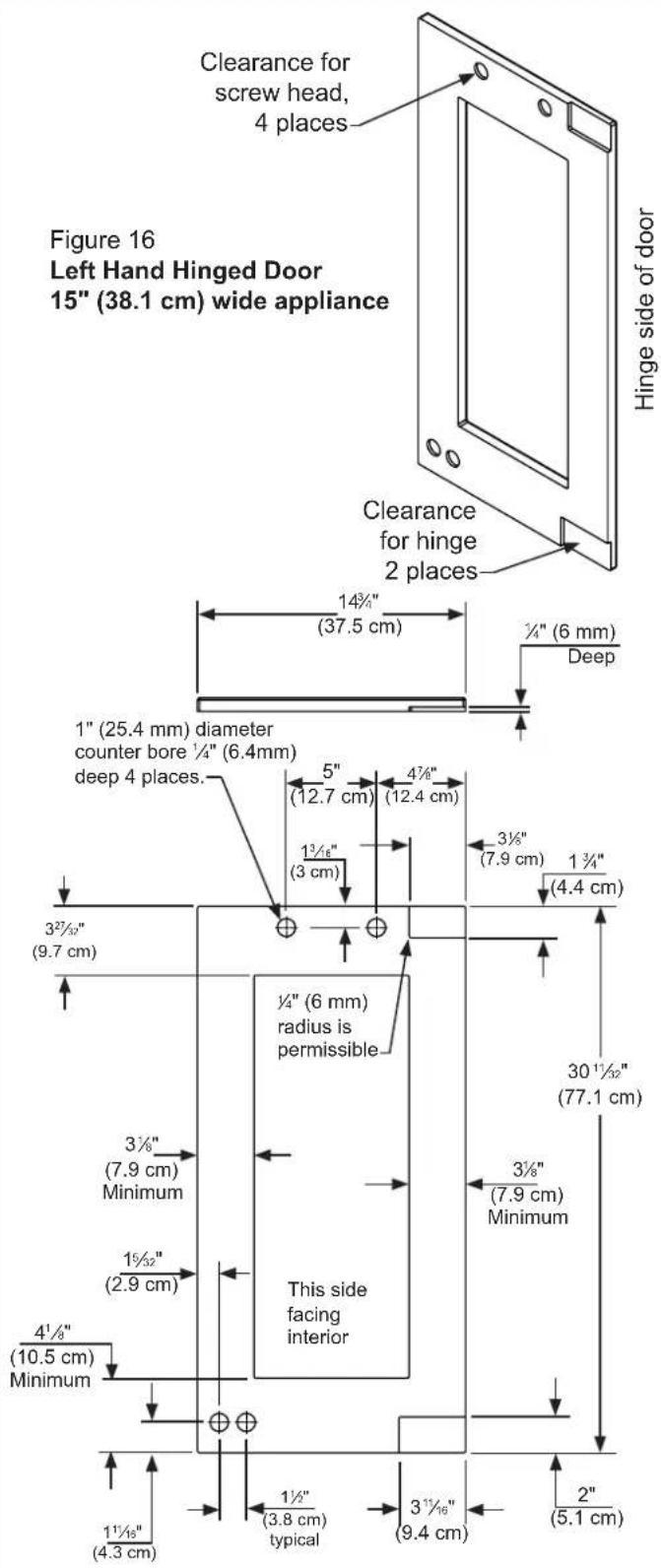 Marvel ML24WDG3RS - Step 3: Cut and drill the overlay panel - 1