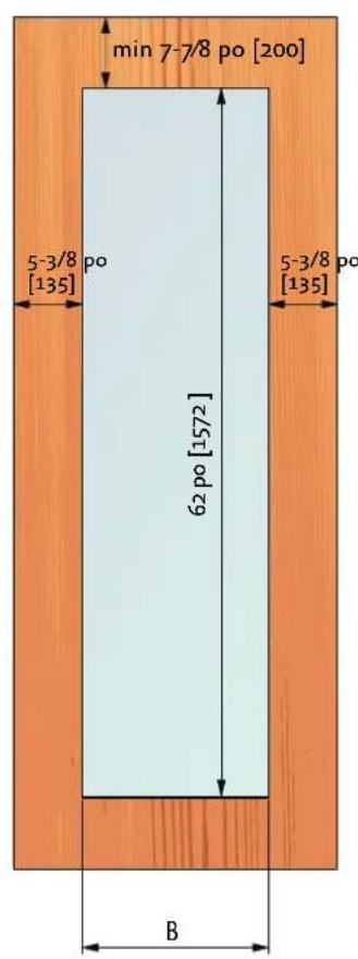 Hestan KFCL30YW - DIMENSIONS DES PANNEAUX - MODELES KFC - OV, KRC - OV, ET KWC - OV - 3