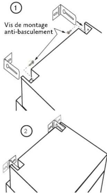 Hestan KFCL30YW - MONTAGE DES SUPPORTS ANTI-RENVERSEMENT - Série KRP - 1