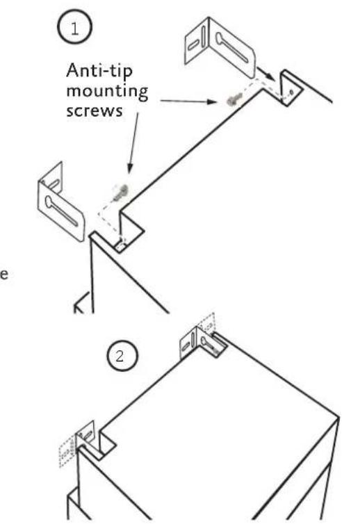 Hestan KFCR24GG - MOUNTING SAFETY ANTI-TIP BRACKETS - KRP series - 1