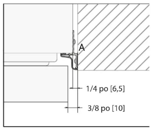 Hestan KFCR24GG - DIMENSIONS DE LA DÉCOUPE ET MÉTHODES D'INSTALLATION - NON ENCASTRÉENCASTRÉ - 2