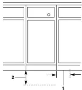 Gladiator GACP15XXMG - Product dimensions with casters - 2