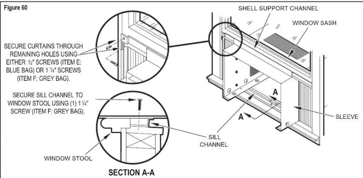 Friedrich KES16A33A - Standard Window Installation continued - 1