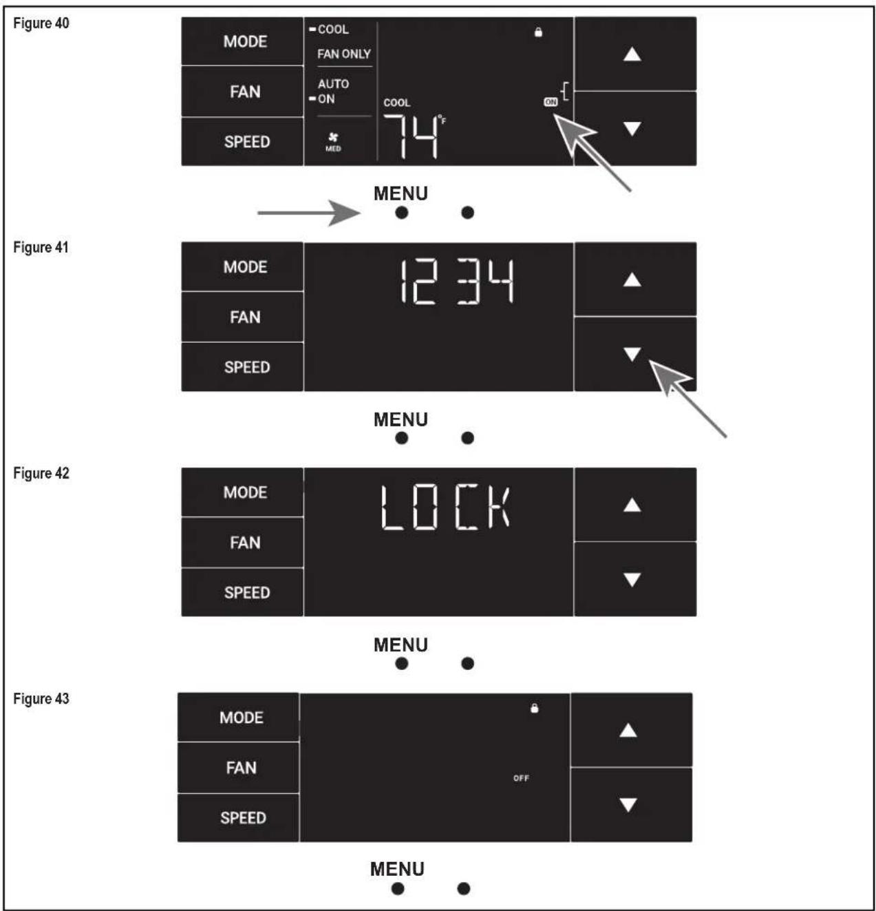 Friedrich KES16A33A - The Lock Menu continued - 1