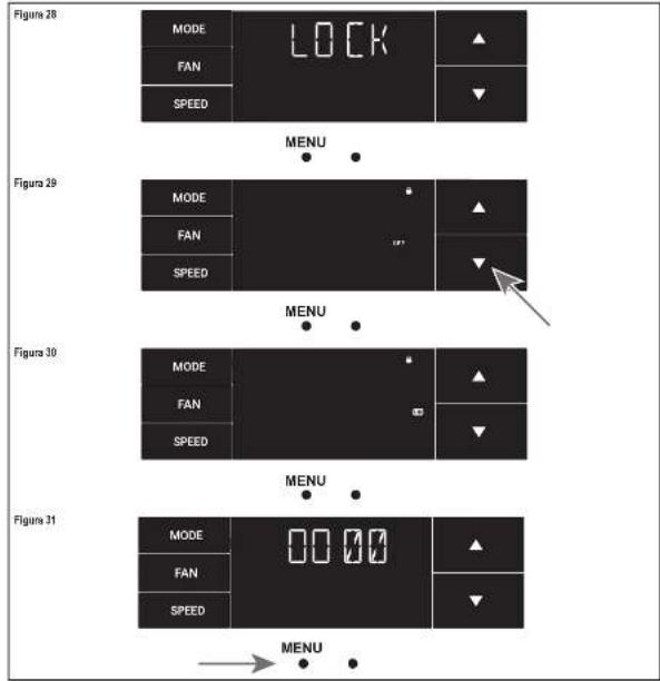 Friedrich WCT08A10A - El menú Lock - 1