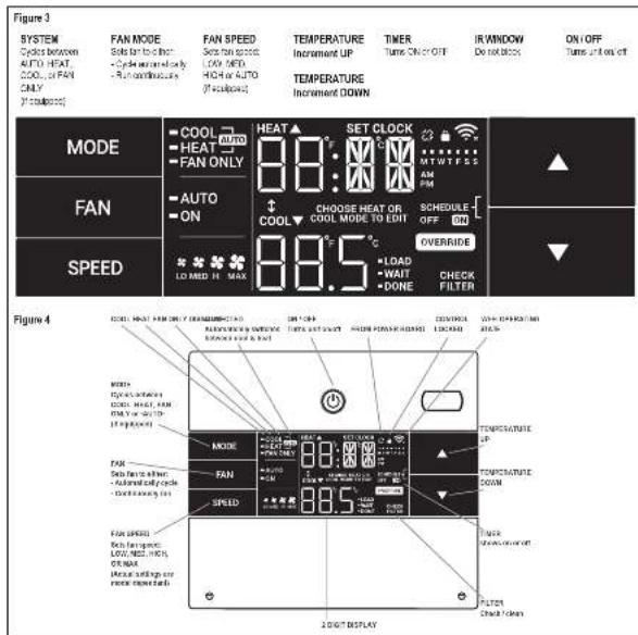 Friedrich WCT12A10A - Control Panel Operation - 1