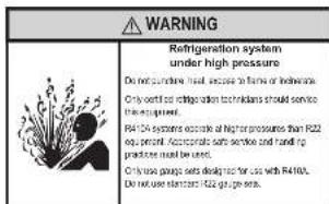 Friedrich WCT12A10A - Safety Precautions - 2