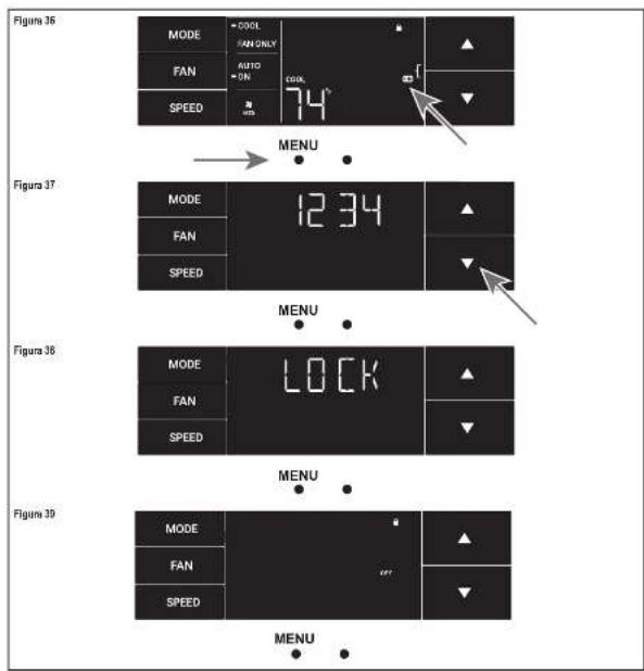 Friedrich WCT12A10A - El menu Lock - 1