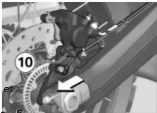 BMW F 850 GS (2020) - Dépose de la roue arrière - 4