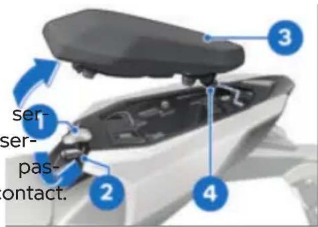 BMW S 1000 R (2021) - Repose de la coque de selle passager - 2