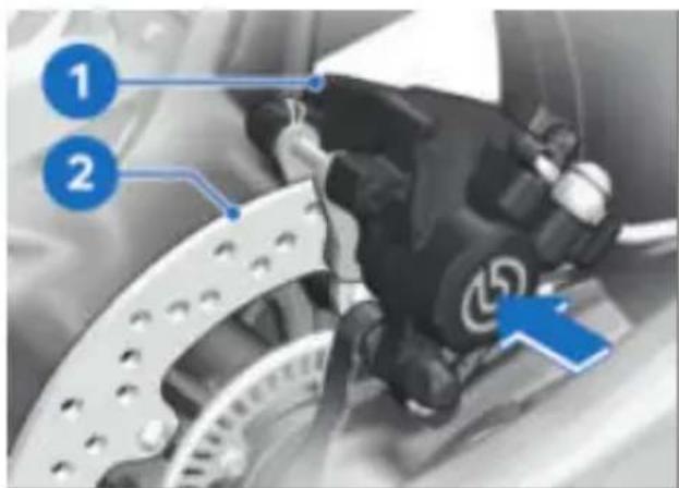 BMW S 1000 R (2021) - Dépose de la roue arrière - 1