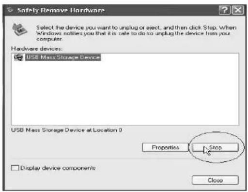 SYLVANIA SMPK4066 - Remove from USB port - 2