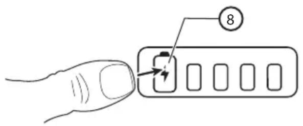 BLACK & DECKER BCW201 - Indicateur de I'etat du chargement (Fig. D) - 1