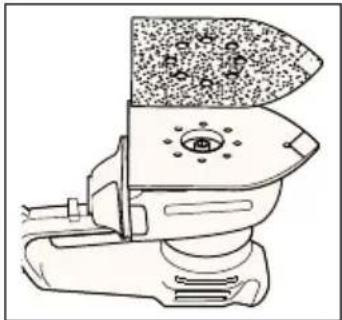 BLACK & DECKER KA220E - INSTALLATION DU PAPIER ABRASIF (PLATEAU POINTU) - 1