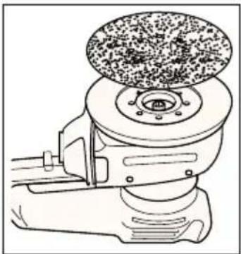 BLACK & DECKER KA220E - FITTING THE SANDPAPER (ROUND BASE) - 1