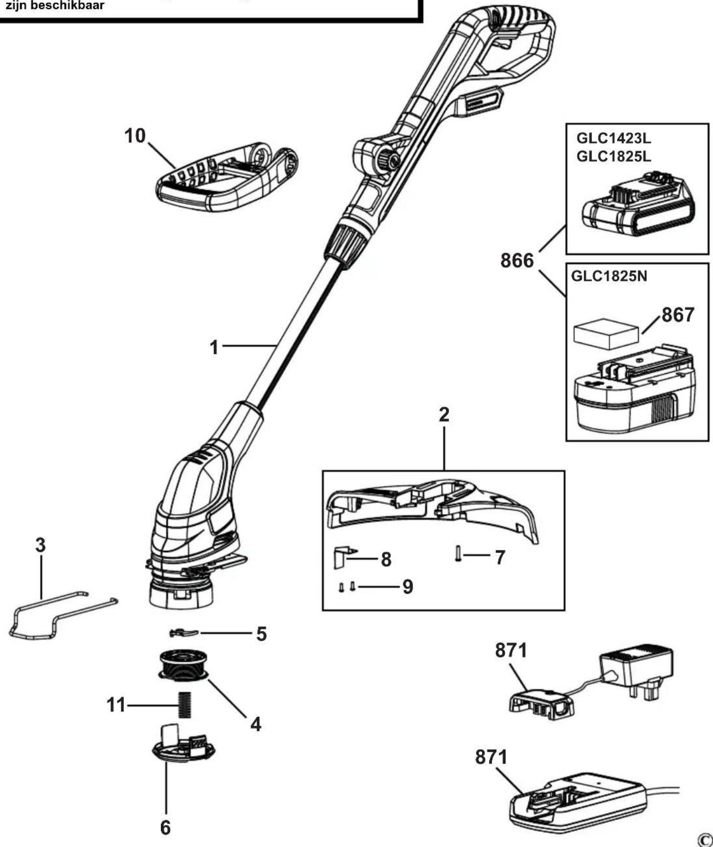 BLACK & DECKER GLC1423 - Εγγύηση - 1