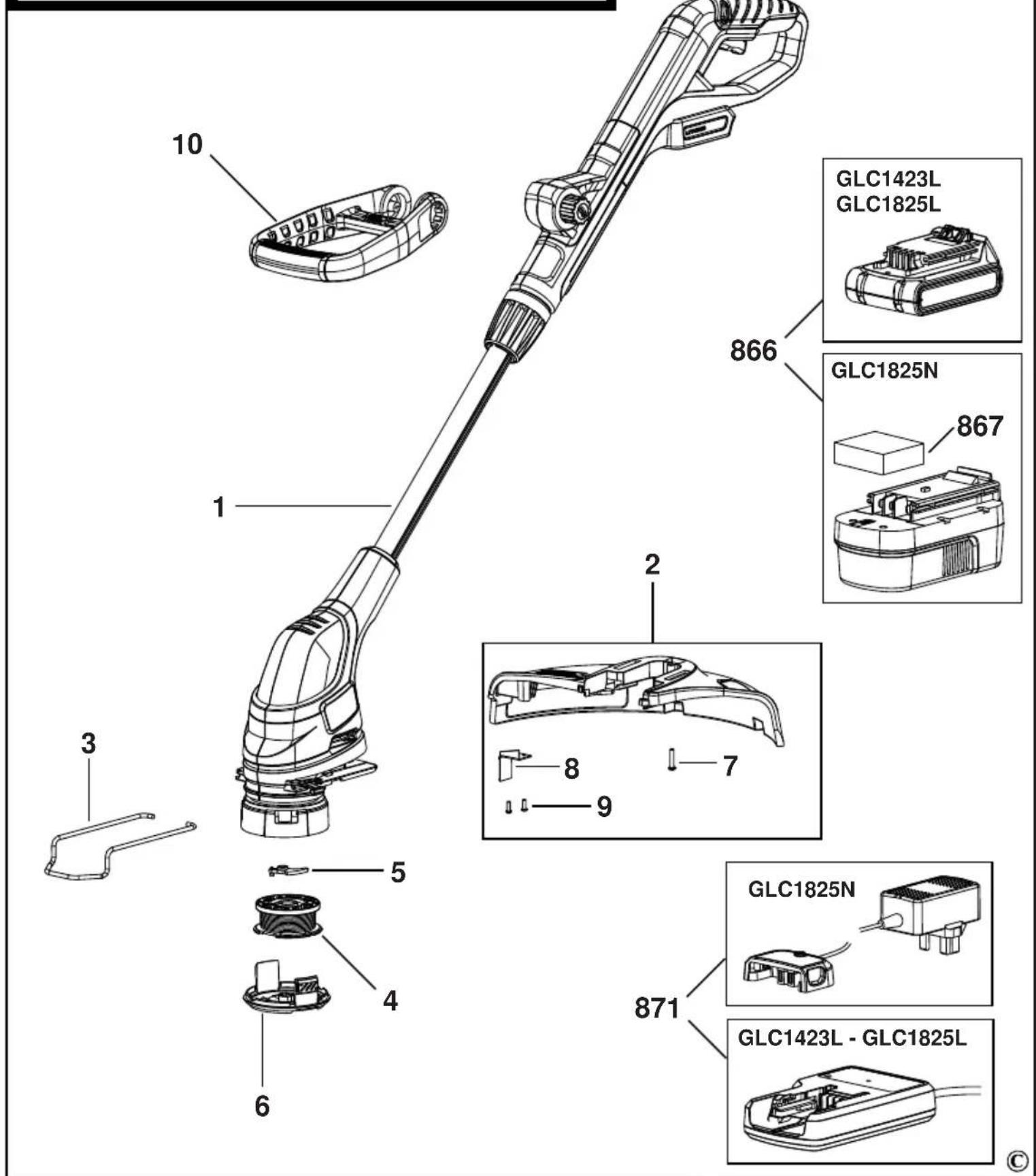 BLACK & DECKER GLC1825 - Uso previsto - 1