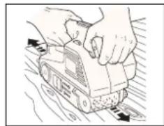 BLACK & DECKER KA83E - EINIGHINWEISE ZUM ARBEITEN MIT DEM BANDSCHLEIFER - 1
