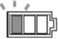 MAKITA DVC863LZ - Indicação da capacidade restante da bateria - 3