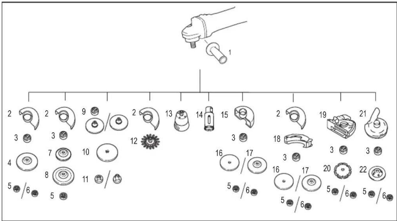 MAKITA GA005GZ - Istege bagli aksesuar - 1