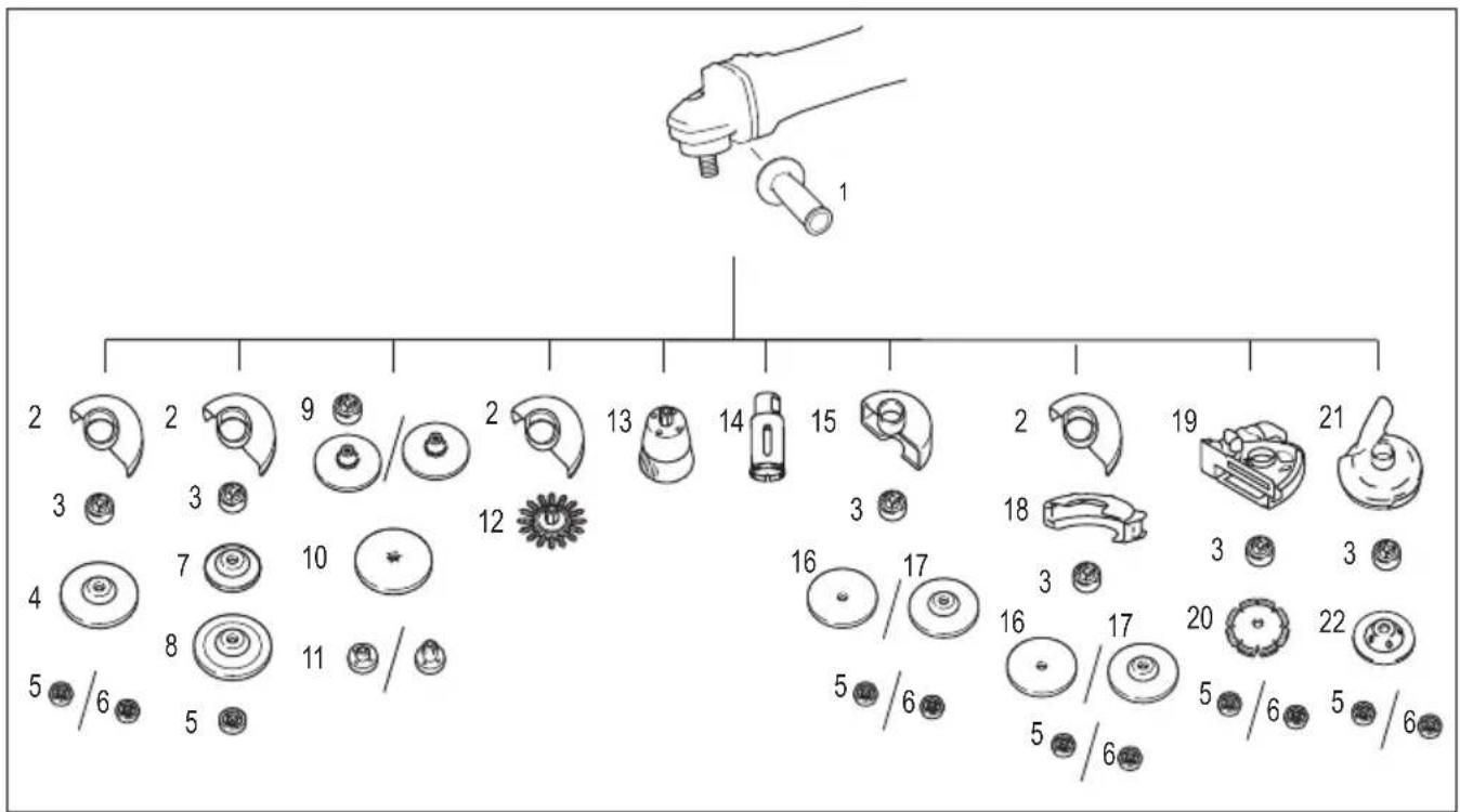 MAKITA GA005GZ - Accessaire en option - 1