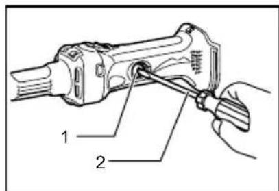 MAKITA DGD800RTJ - Replacing carbon brushes - 3